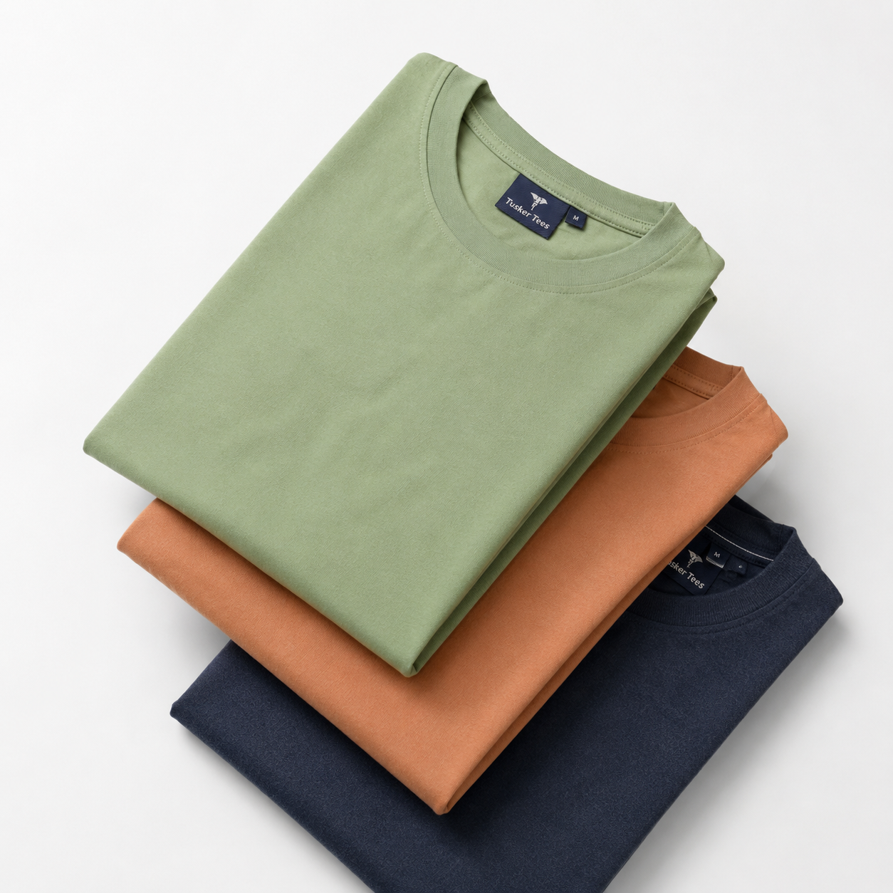 Solid Round Neck T-shirts
